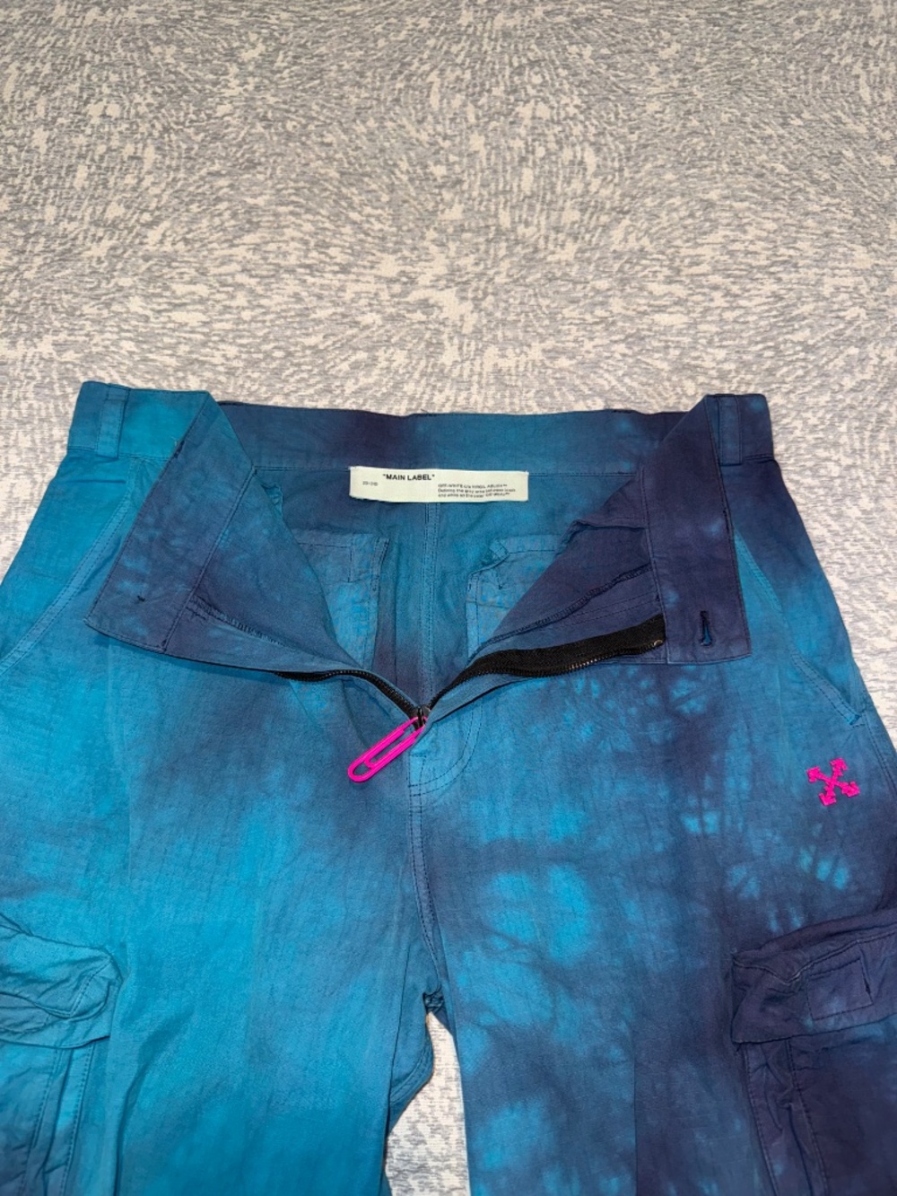 OFF-WHITE Tie Dye Ripstop Cargo Pants Mens Size 32 - Picture 3 of 7